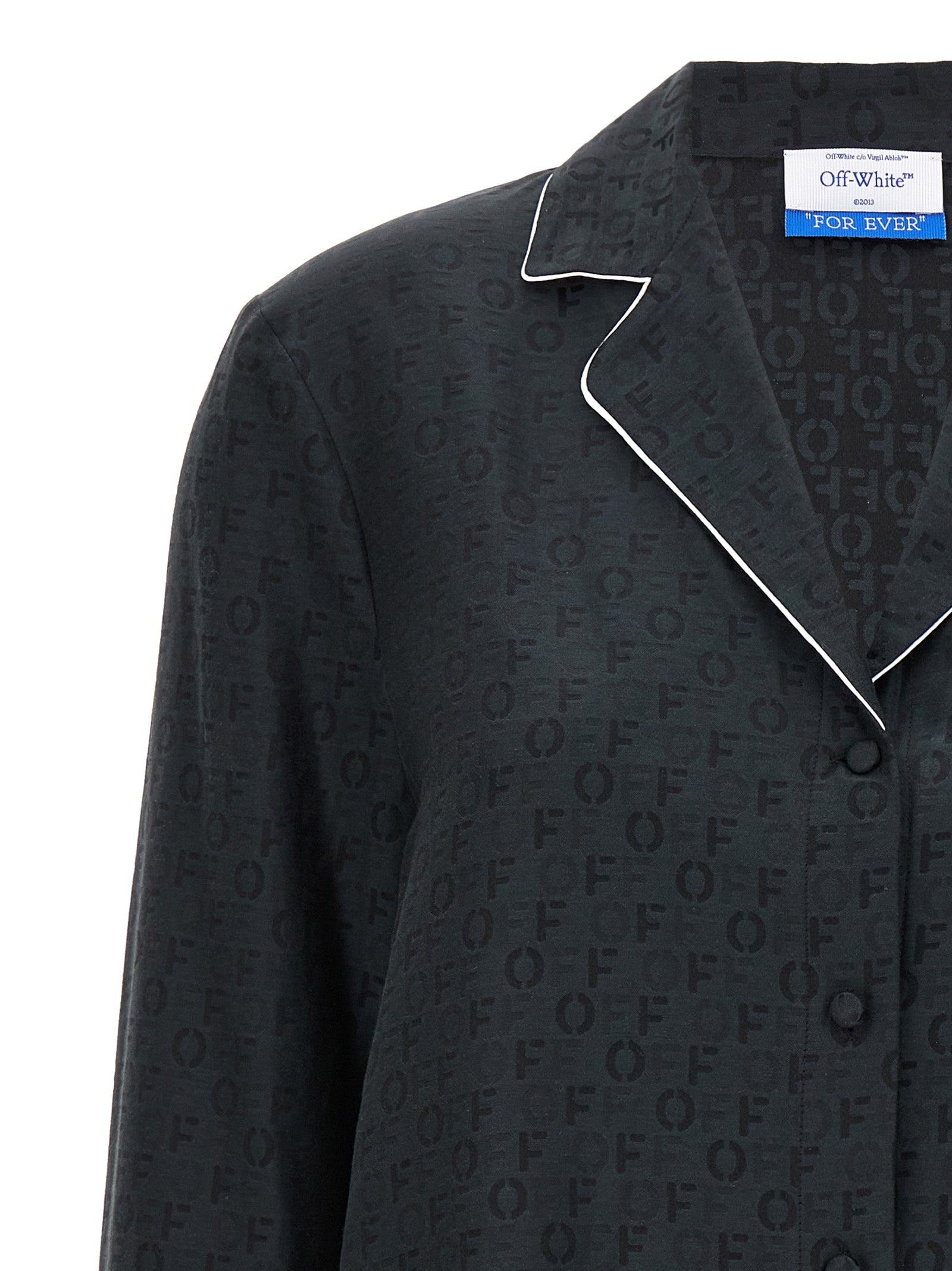 Silk‑Cotton Jacquard Shirt