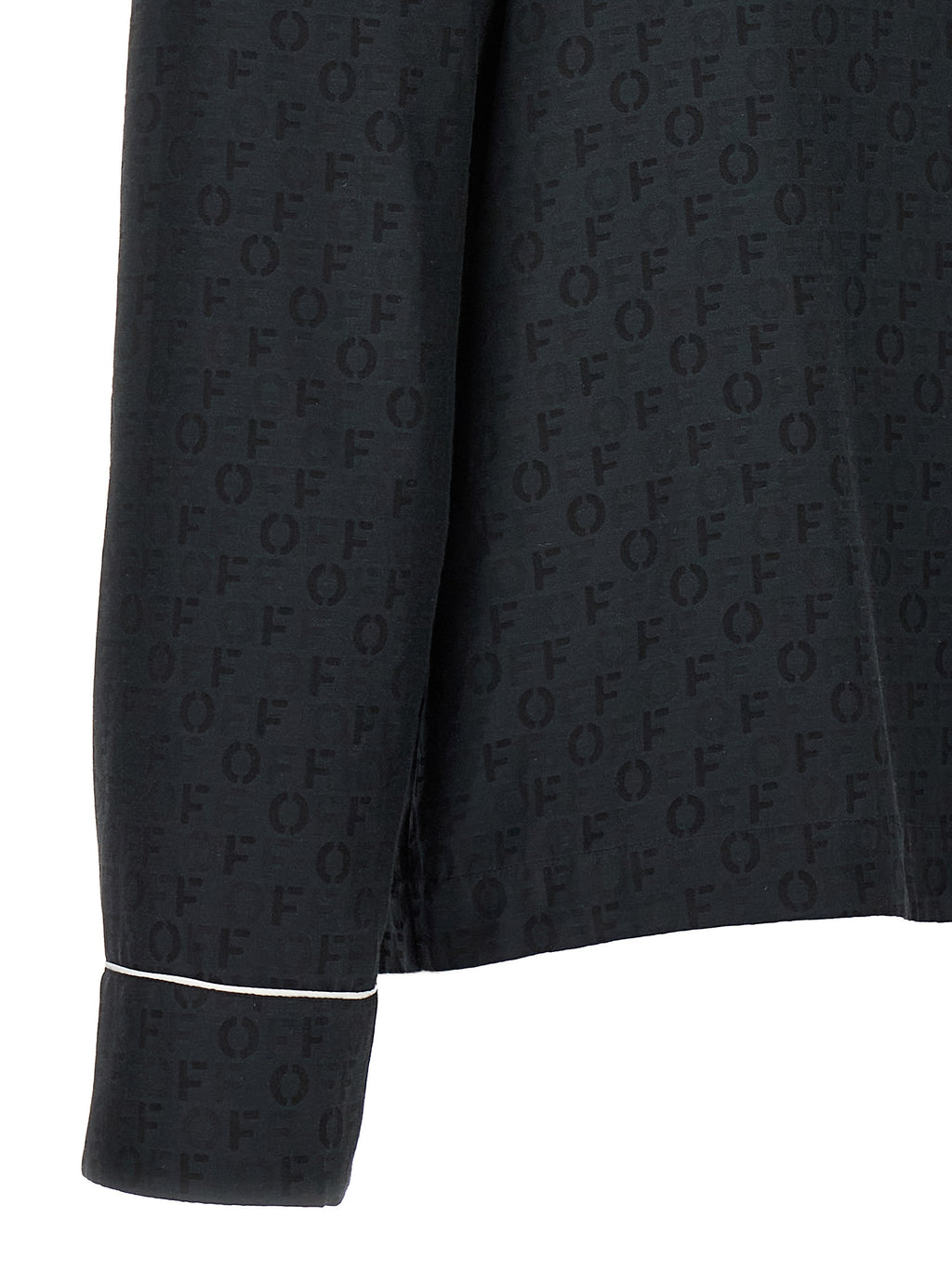 Silk‑Cotton Jacquard Shirt