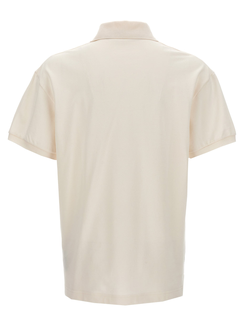 White Polyester Monogram Polo Shirt