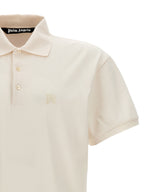 White Polyester Monogram Polo Shirt