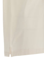 White Polyester Monogram Polo Shirt