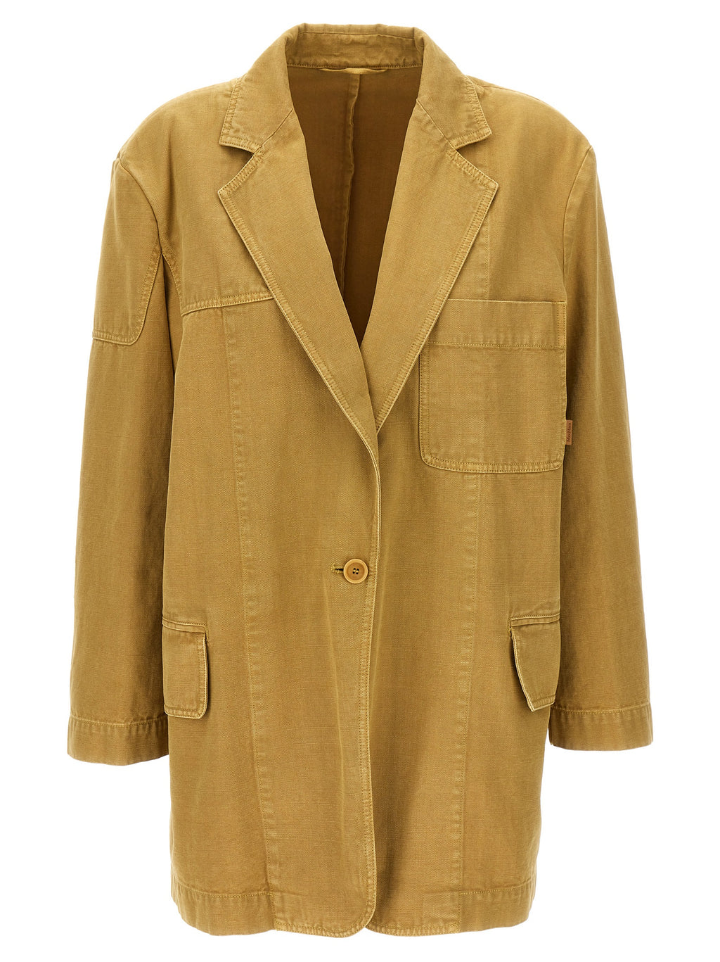 Dizzy Beige Cotton Blazer