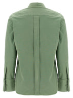 Francia Green Cotton Stretch Shirt