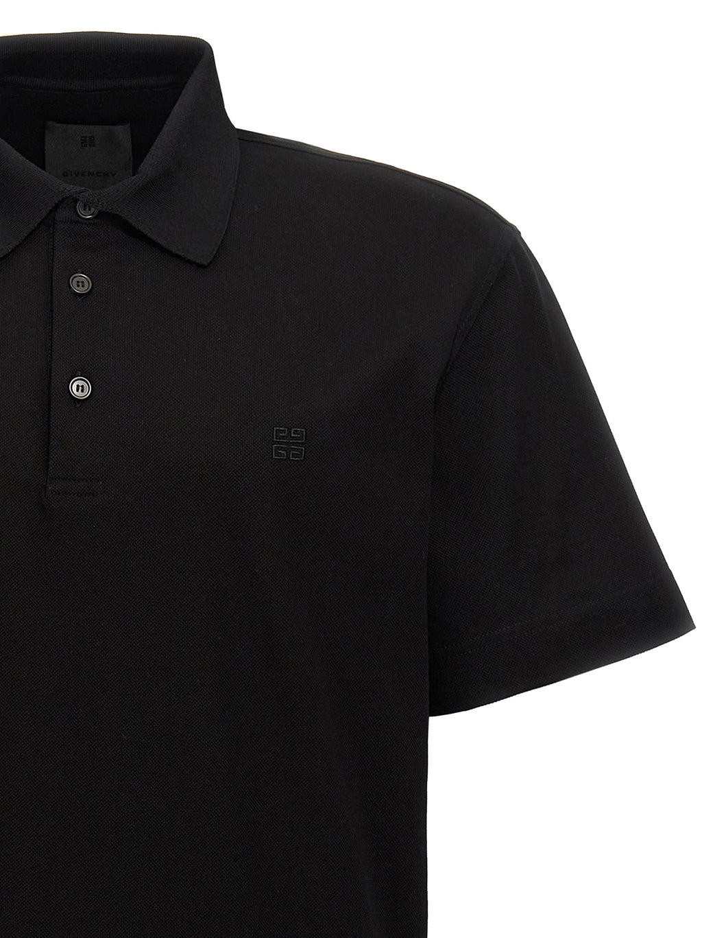 Black Cotton Polo