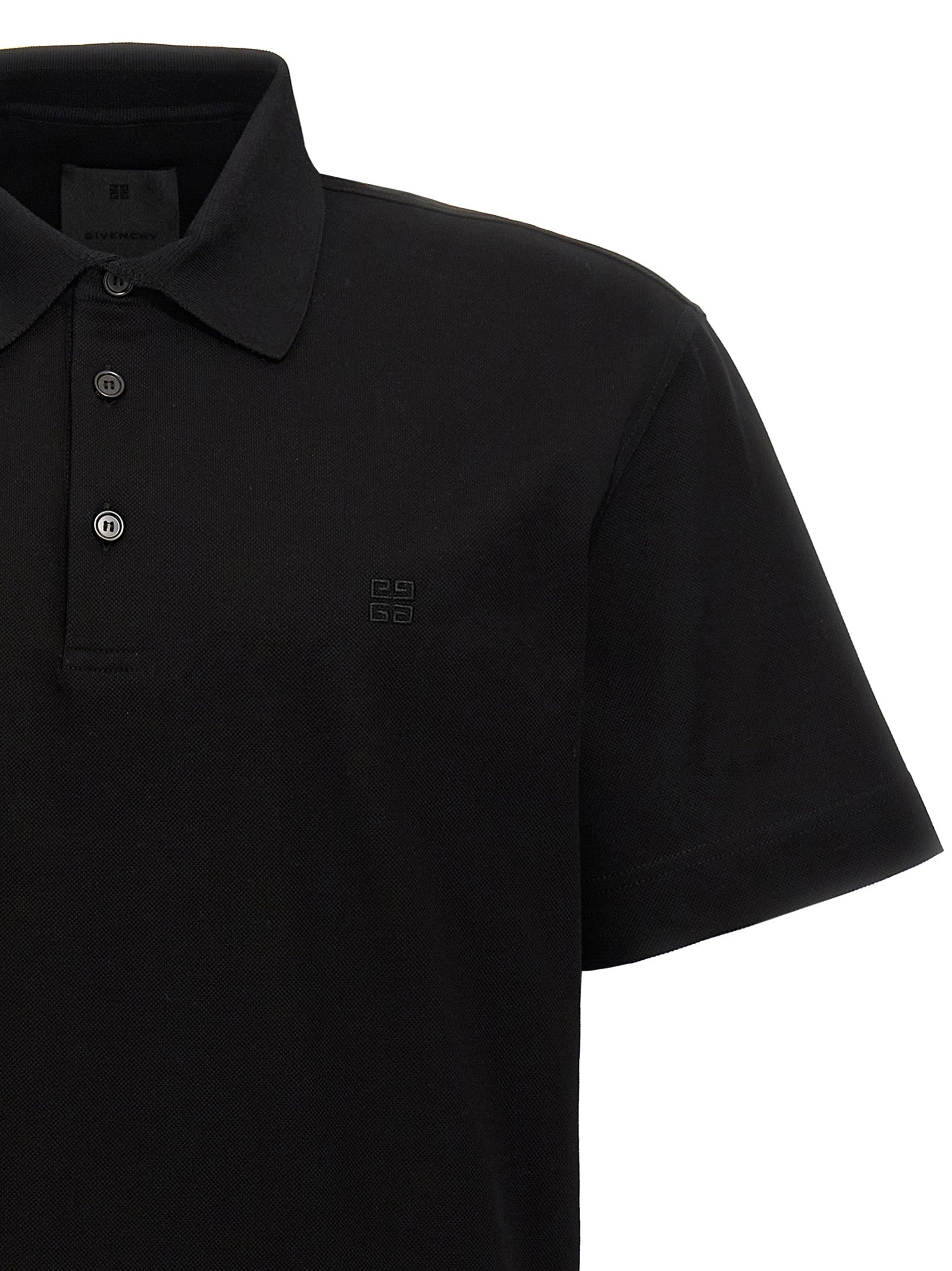 Black Cotton Polo