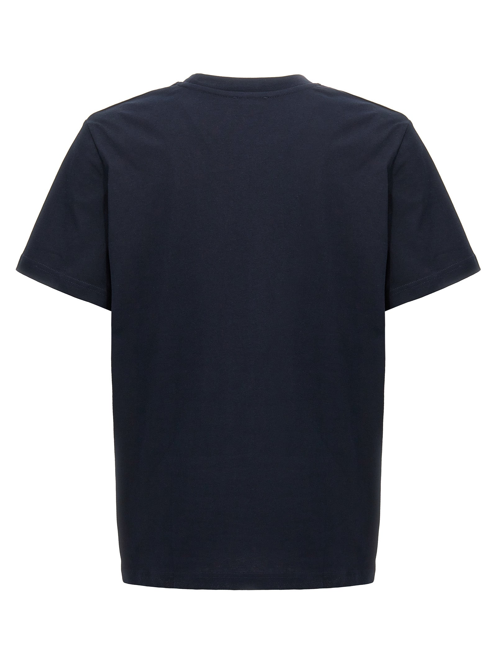 Blue Cotton Crew Neck T-Shirt