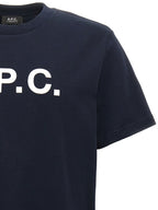 Blue Cotton Crew Neck T-Shirt