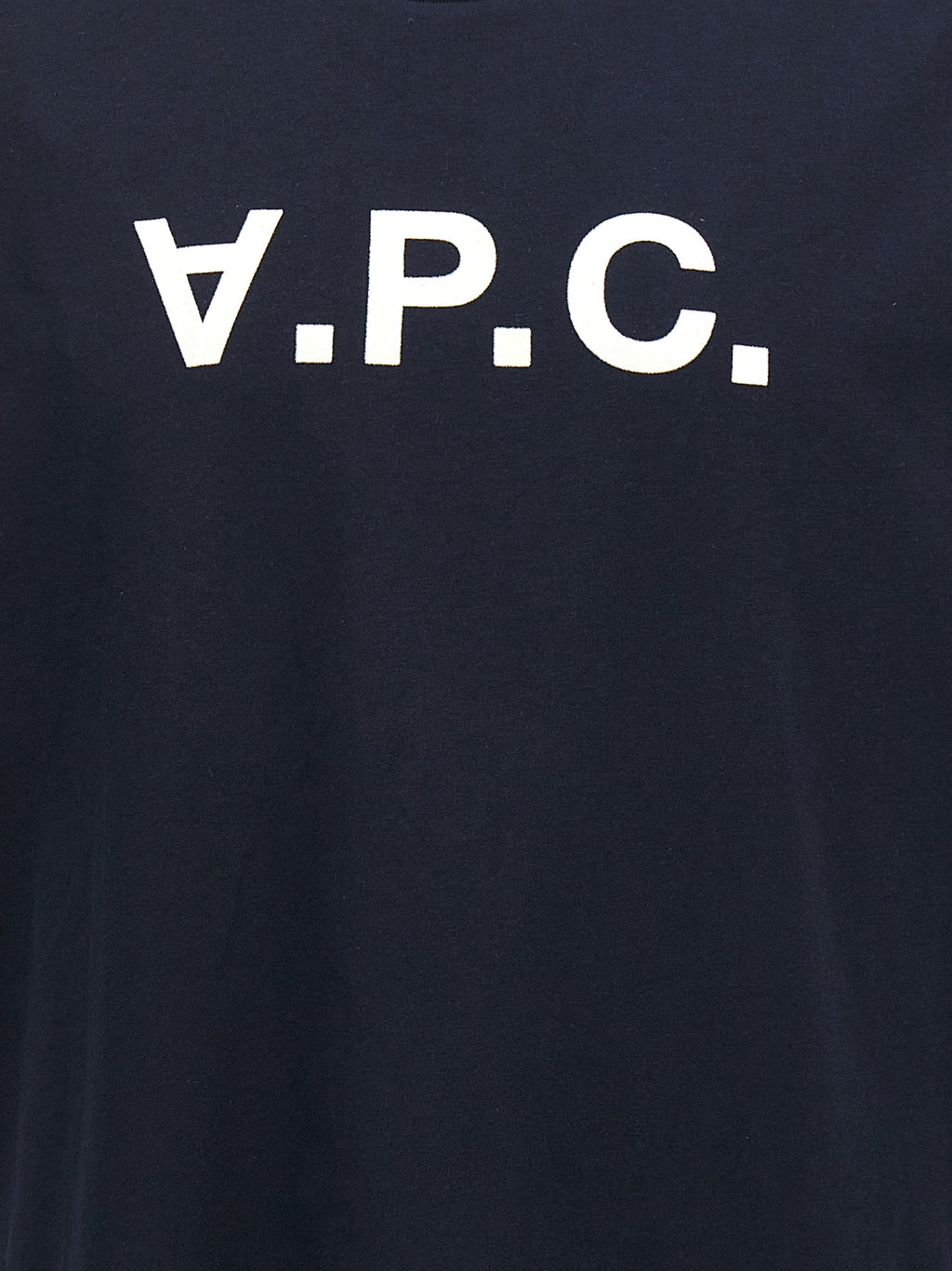 Blue Cotton Crew Neck T-Shirt