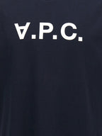 Blue Cotton Crew Neck T-Shirt