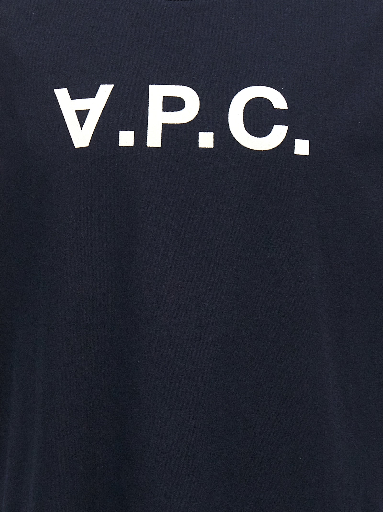 Blue Cotton Crew Neck T-Shirt