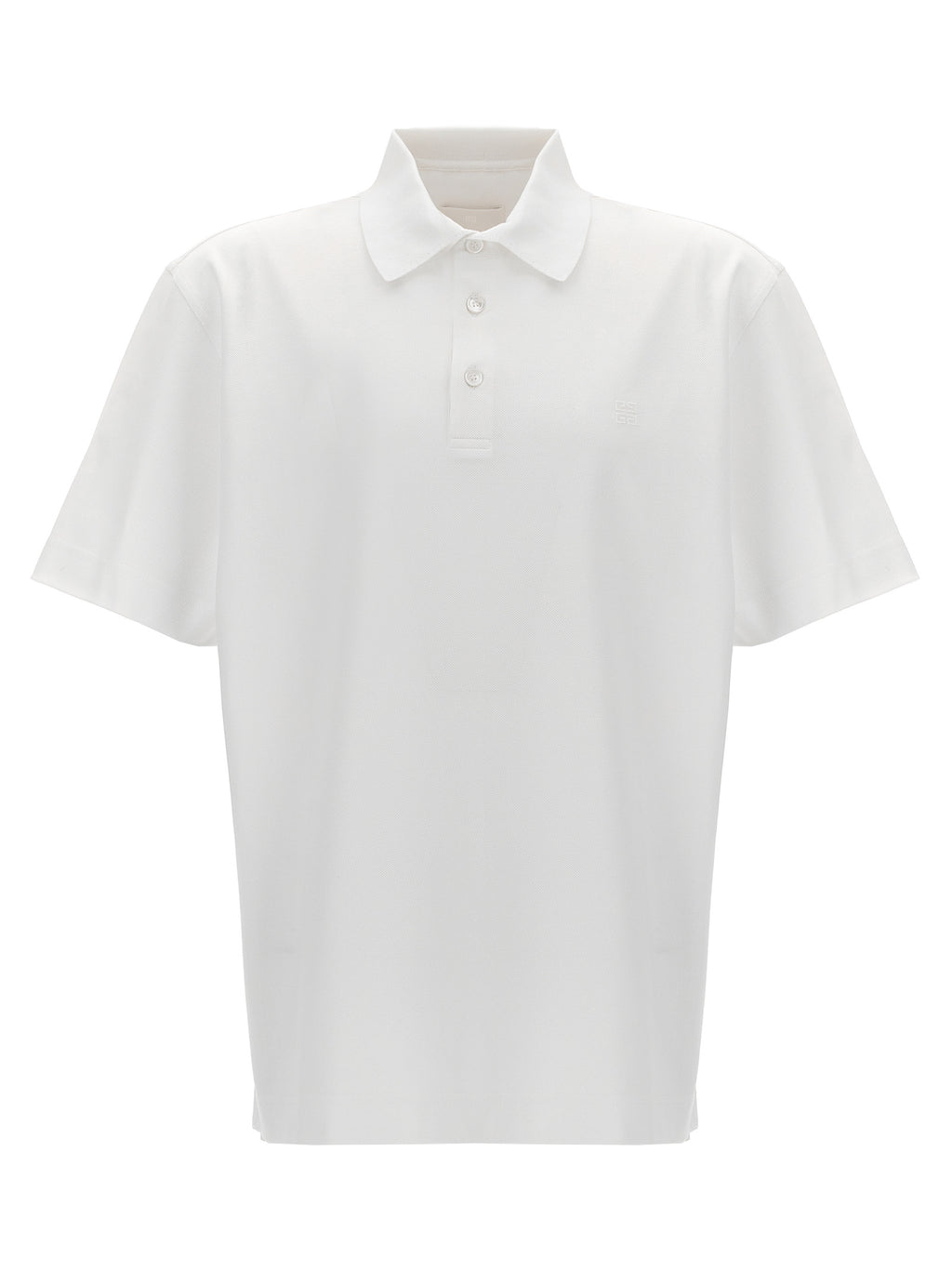 White Cotton Polo Shirt