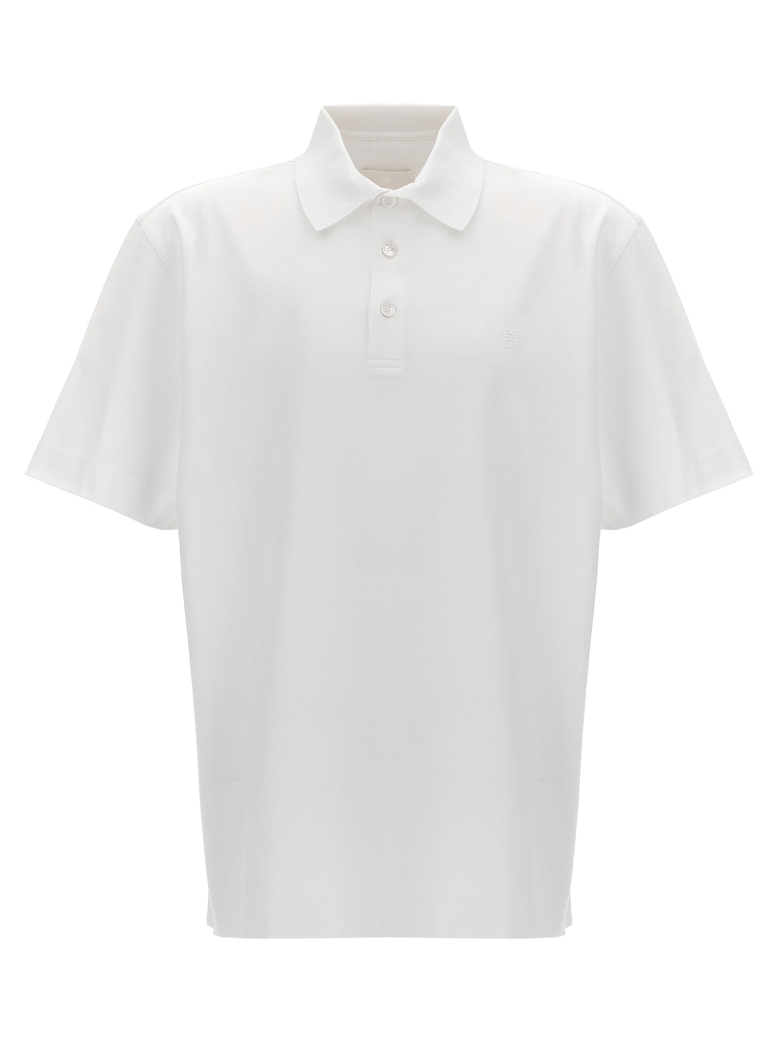 White Cotton Polo Shirt