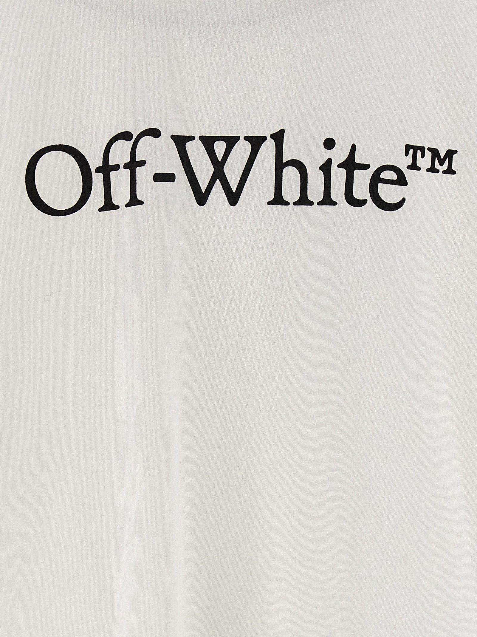 White Cotton Cropped Crew Neck T-Shirt