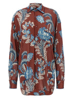 Floral Foliage Crepe Jersey Blouse
