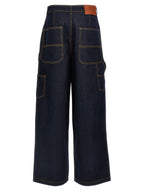 Sparkling Wide Leg Cotton Jeans