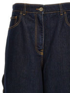 Sparkling Wide Leg Cotton Jeans