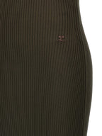 White Cotton-Viscose Long Cuff Sleeve One Shoulder Mini Dress