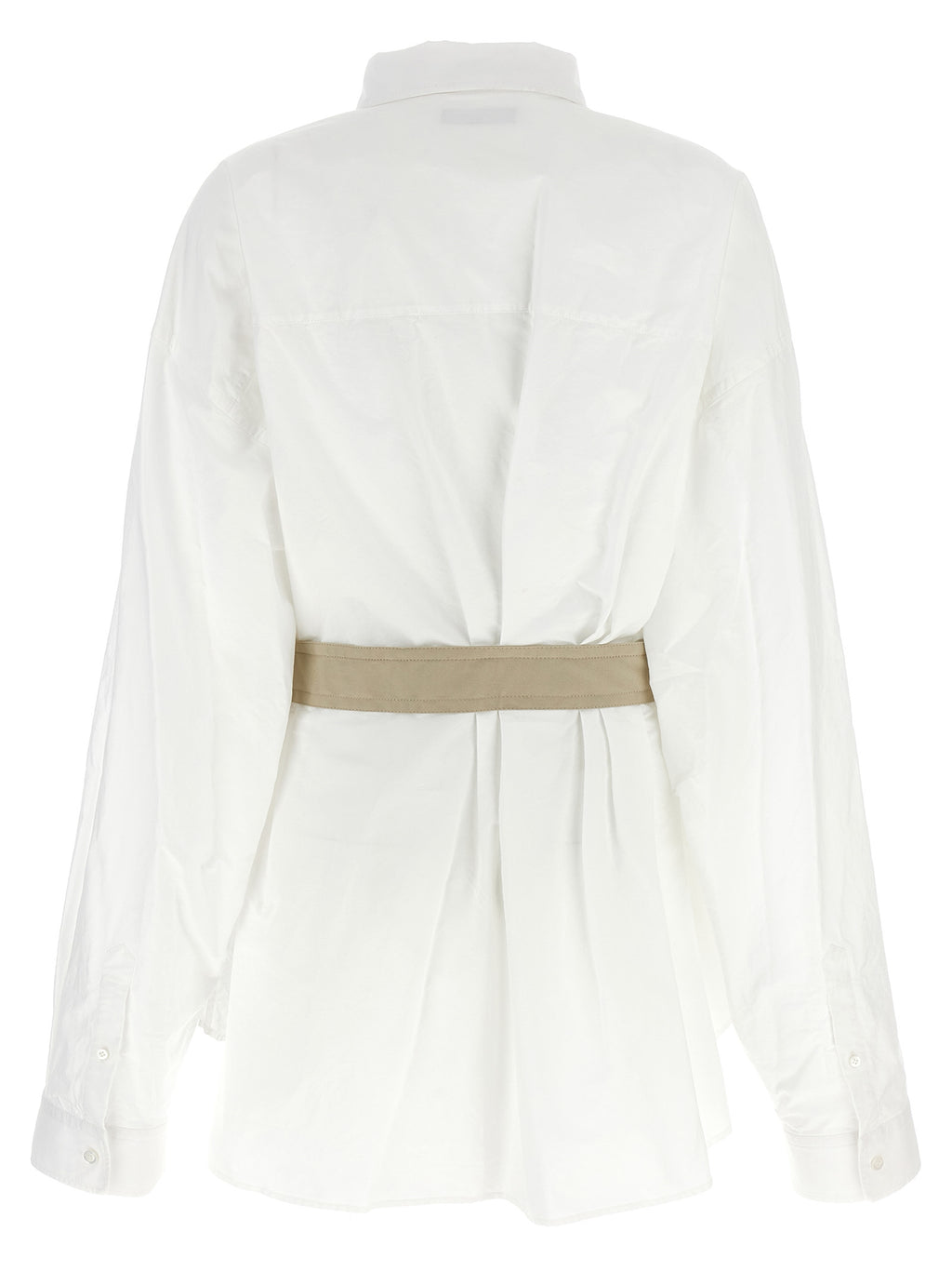 Wrinkle-Effect Cotton Blouse