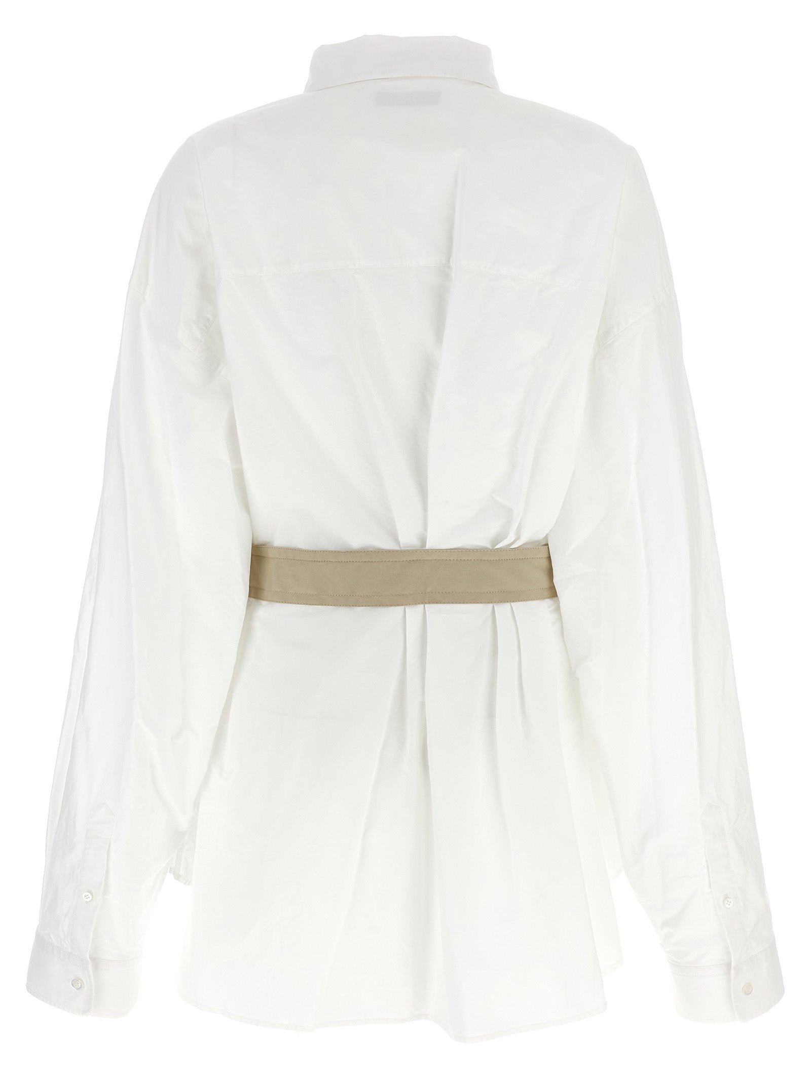 Wrinkle-Effect Cotton Blouse