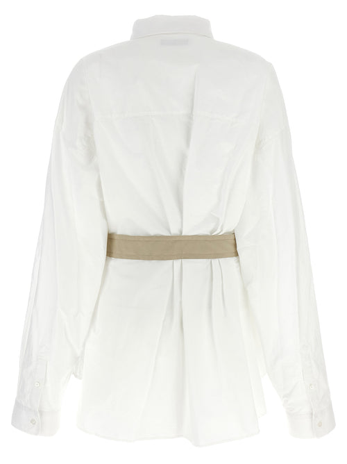 Wrinkle-Effect Cotton Blouse