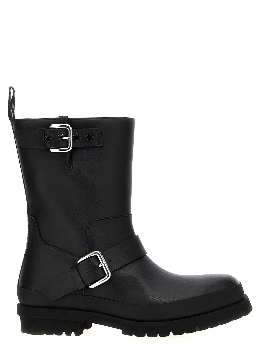 Black Veegea Biker Ankle Boots