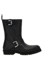 Black Veegea Biker Ankle Boots