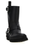 Black Veegea Biker Ankle Boots