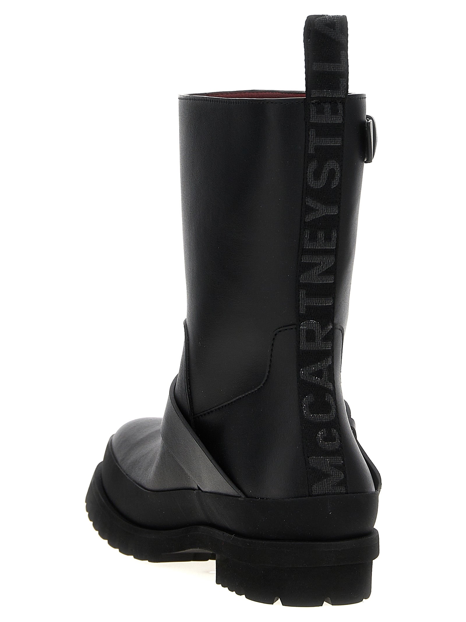 Black Veegea Biker Ankle Boots