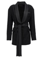 Black Viscose Wool Pau Blazer