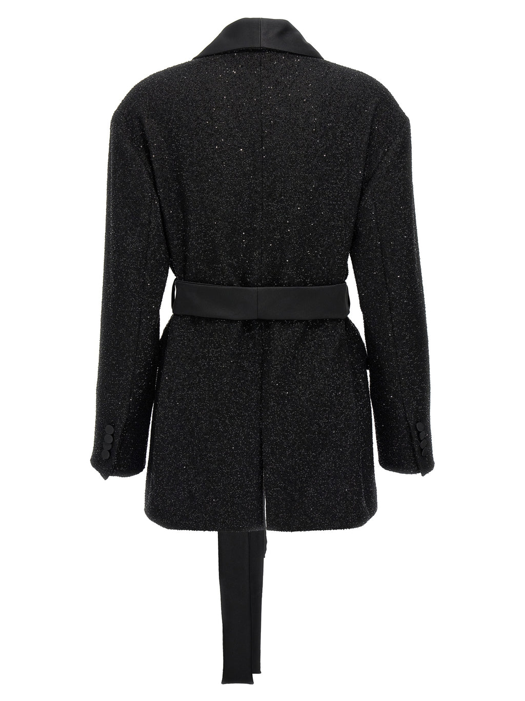 Black Viscose Wool Pau Blazer