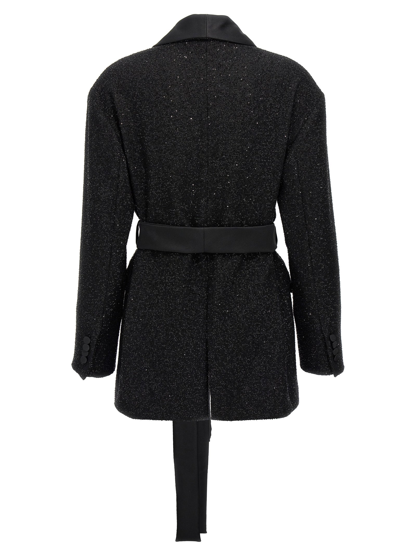 Black Viscose Wool Pau Blazer