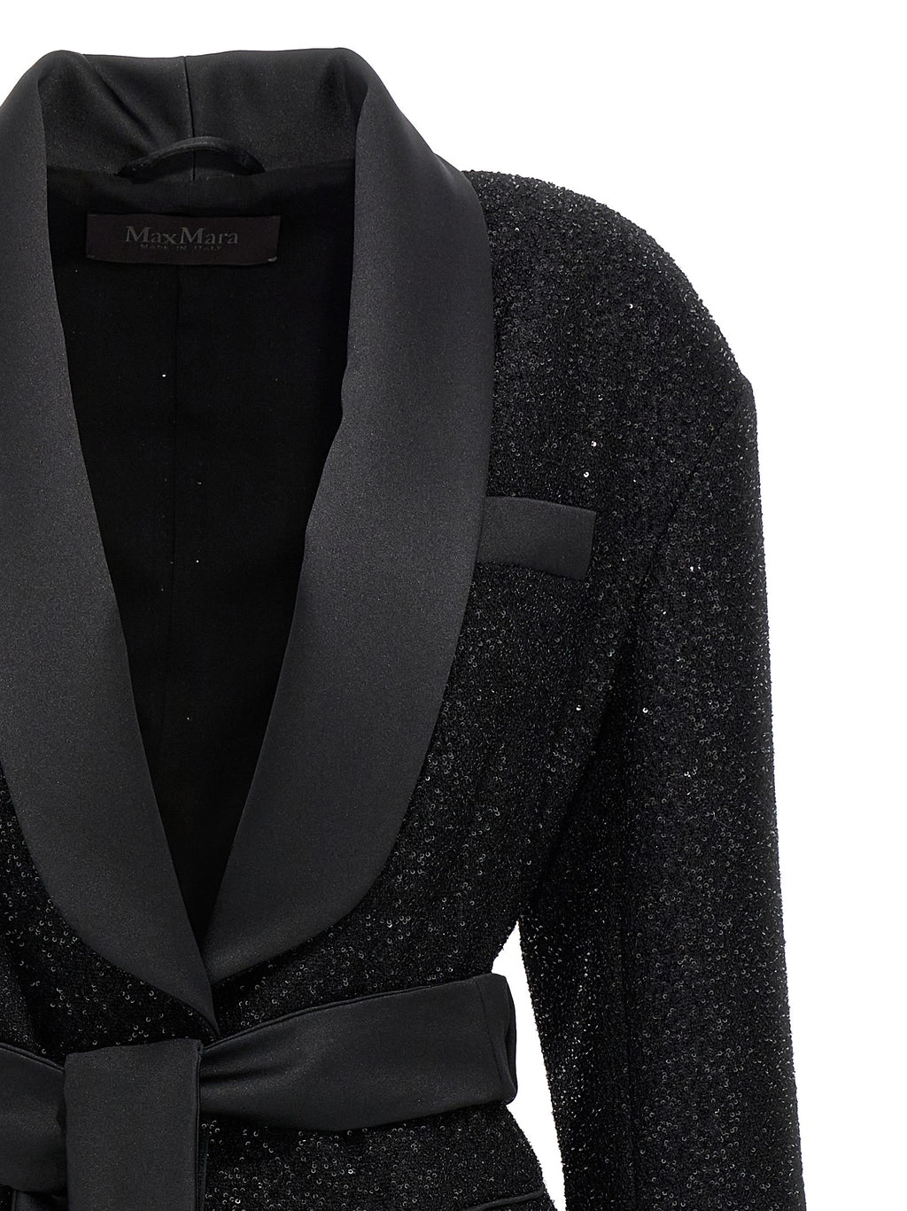 Black Viscose Wool Pau Blazer