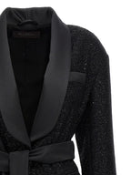 Black Viscose Wool Pau Blazer