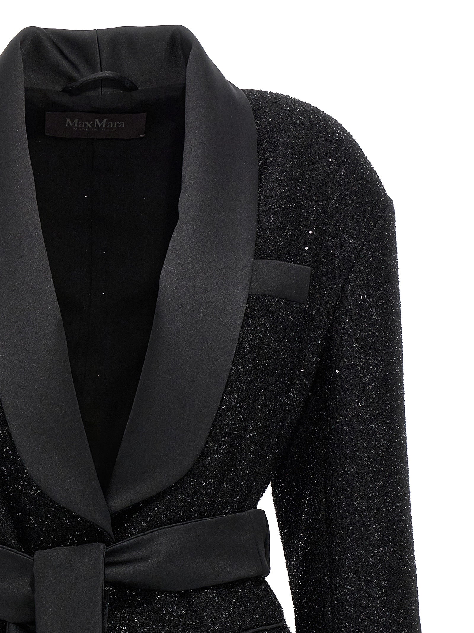 Black Viscose Wool Pau Blazer