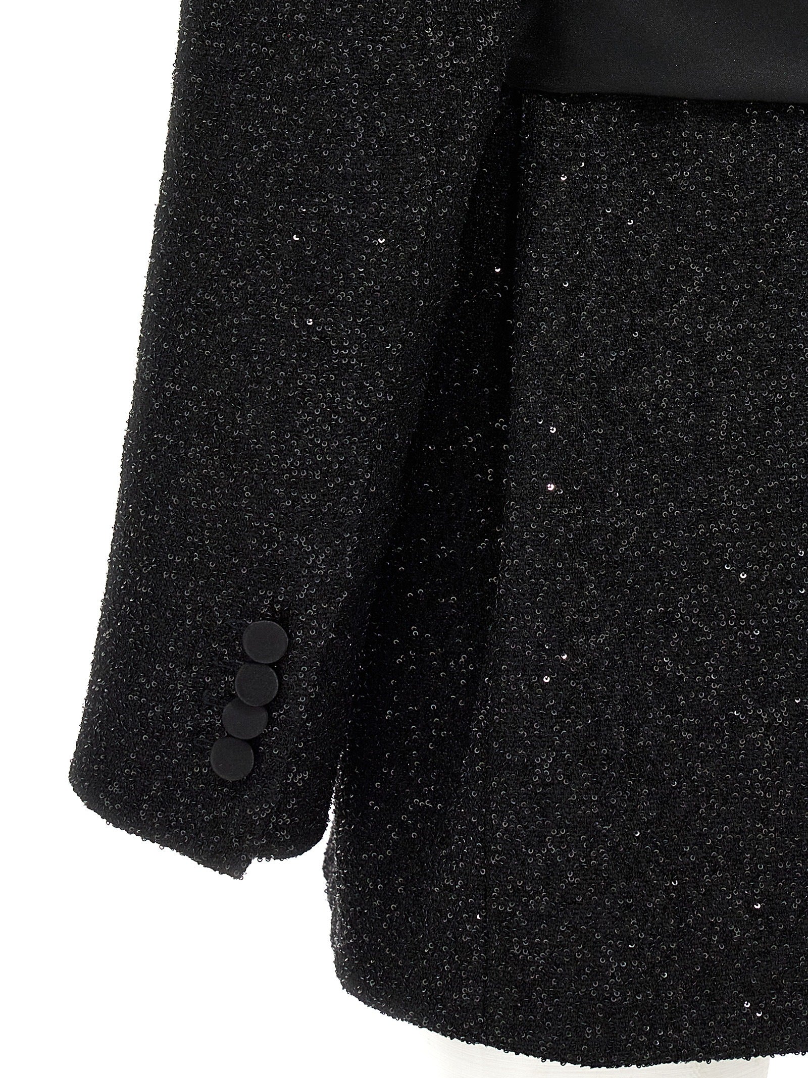 Black Viscose Wool Pau Blazer
