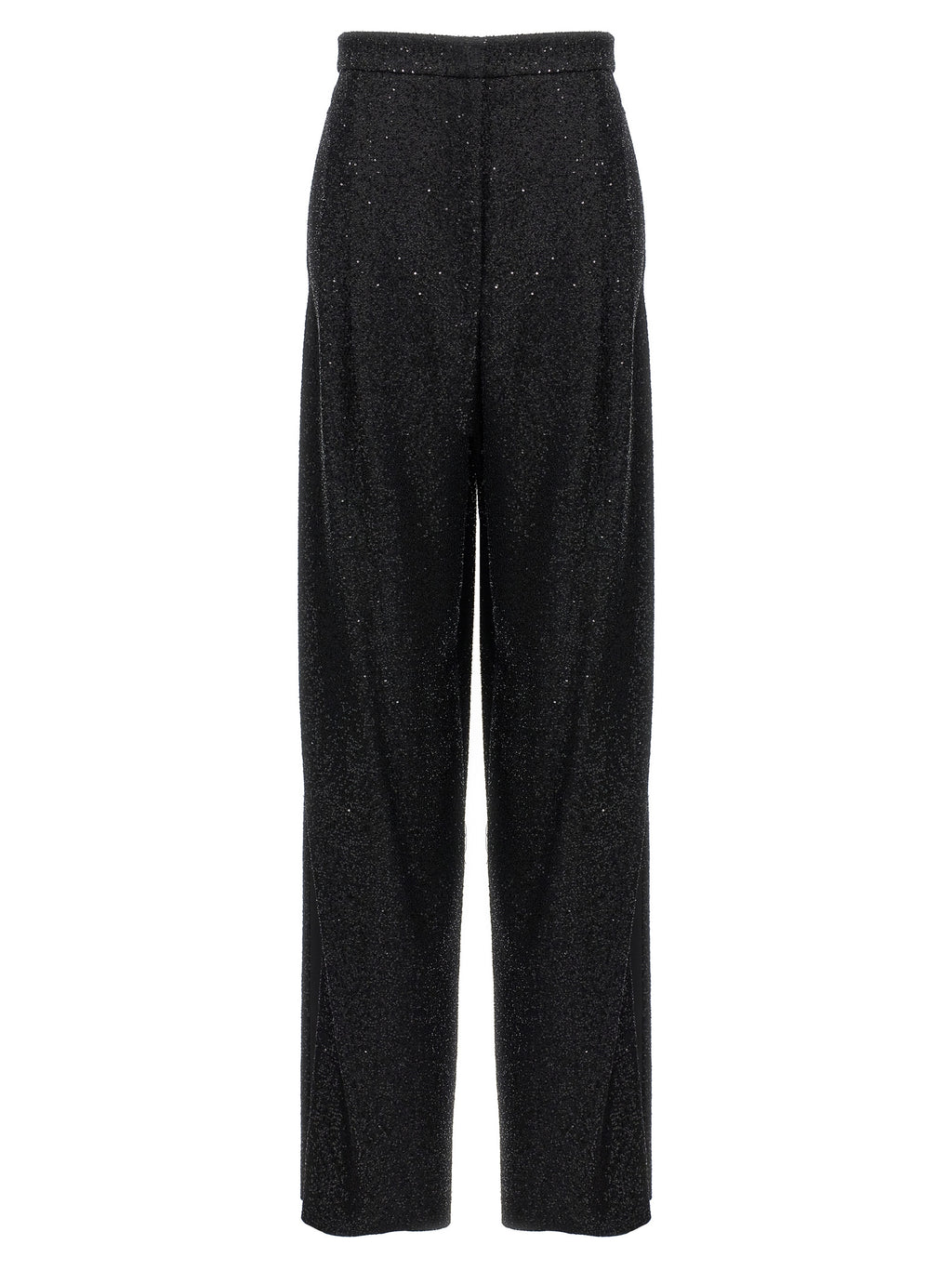 Navigli Viscose Wool Blend Wide-Leg Pants