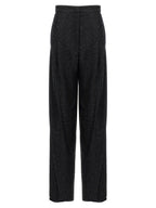 Navigli Viscose Wool Blend Wide-Leg Pants