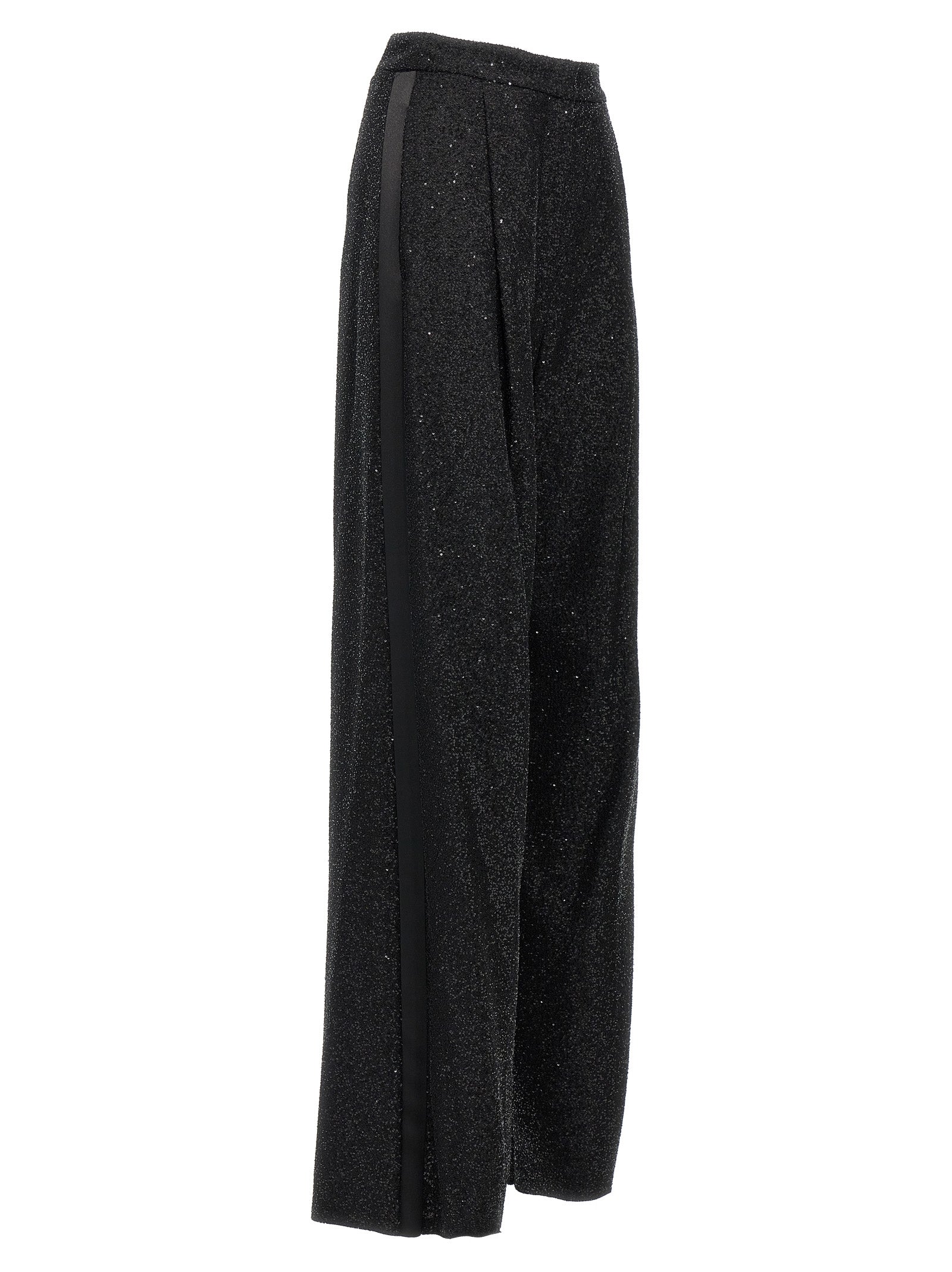 Navigli Viscose Wool Blend Wide-Leg Pants