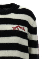 Bicolor Alpaca Wool Cardigan