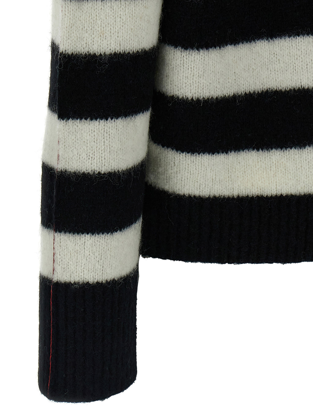 Bicolor Alpaca Wool Cardigan