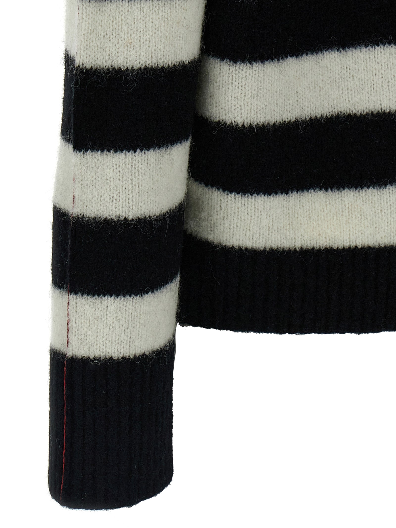 Bicolor Alpaca Wool Cardigan