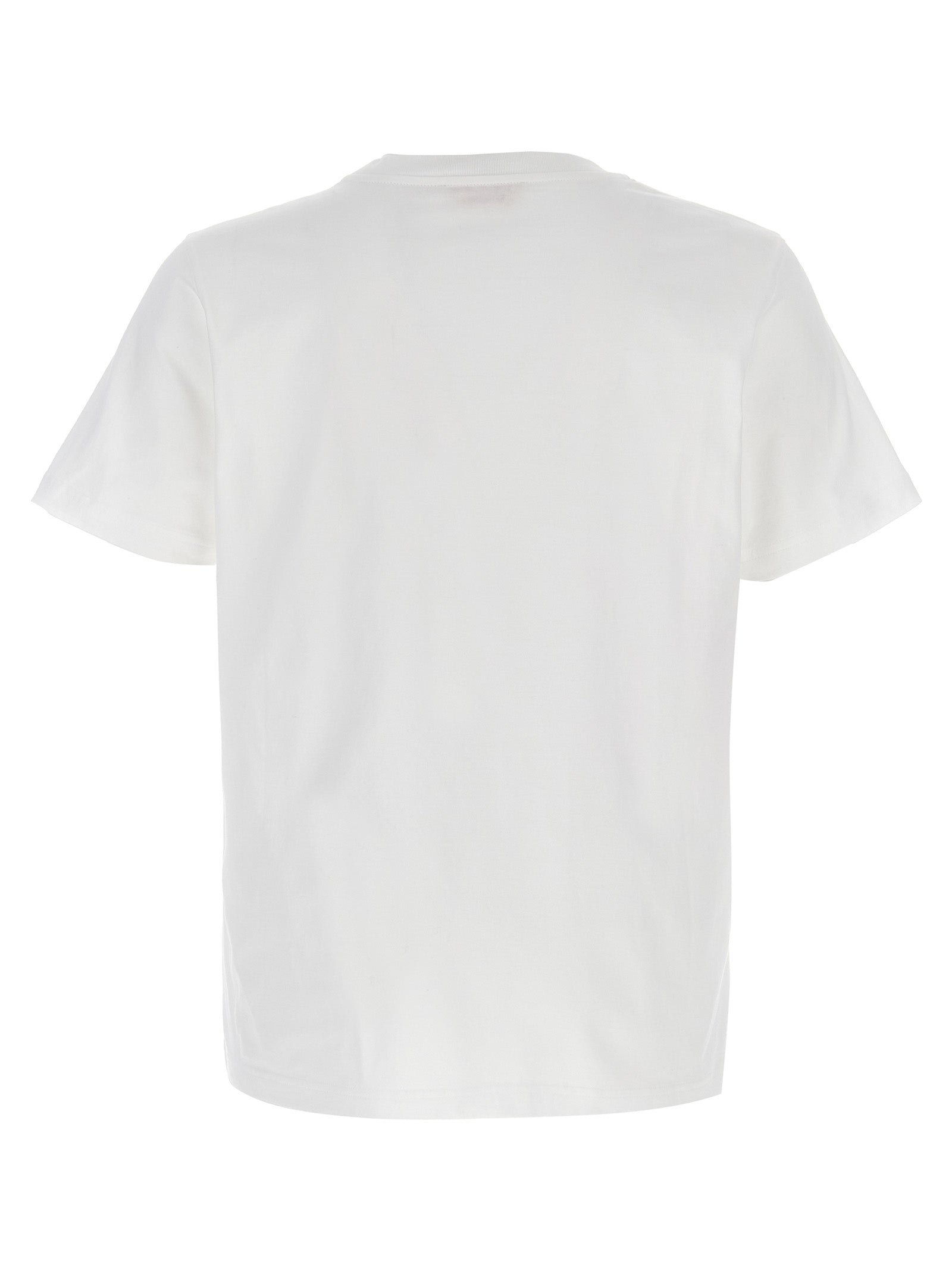 White Cotton Crewneck T-Shirt