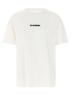 White Cotton Crew Neck T-Shirt