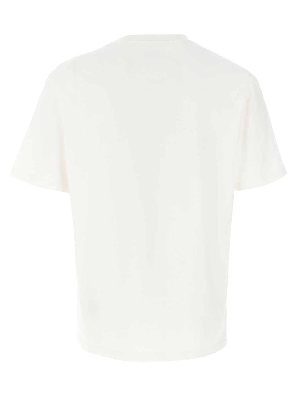 White Cotton Crew Neck T-Shirt