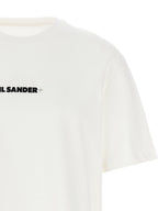 White Cotton Crew Neck T-Shirt