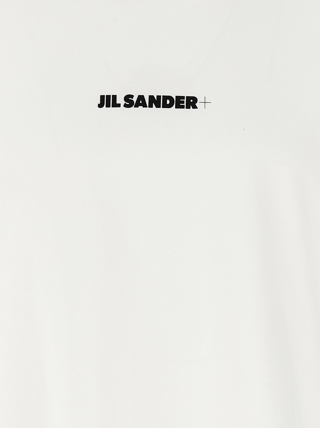 White Cotton Crew Neck T-Shirt