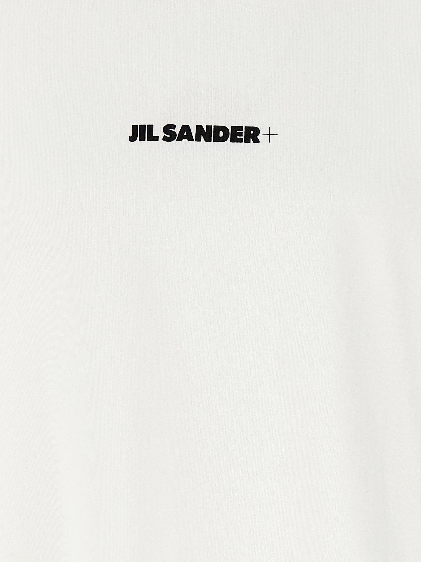 White Cotton Crew Neck T-Shirt