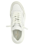 White Calfskin One Stud XL Sneakers