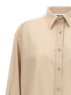 Beige Cotton Patch Pocket Blouse
