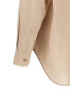 Beige Cotton Patch Pocket Blouse